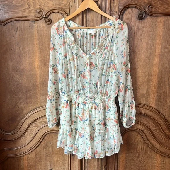 LOVESHACKFANCY Popover Dress in Floral Confetti - Picture 10 of 16